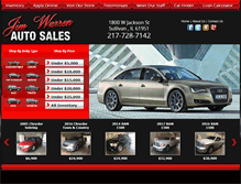 Tablet Screenshot of jimwarrenautosales.com